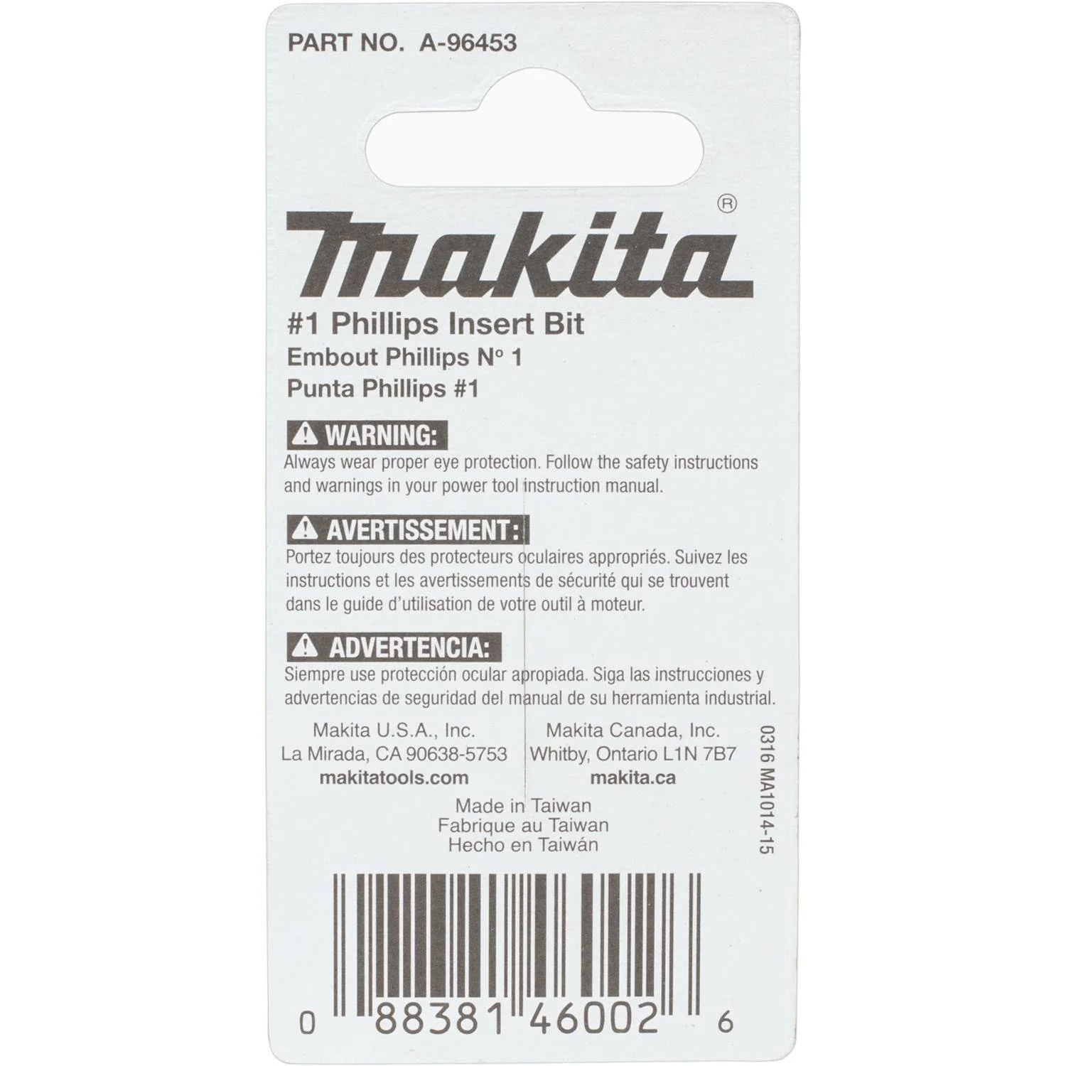 Makita A-96453 Impact X #1 Phillips 1″ Insert Bit (2-Pack) - Image 3