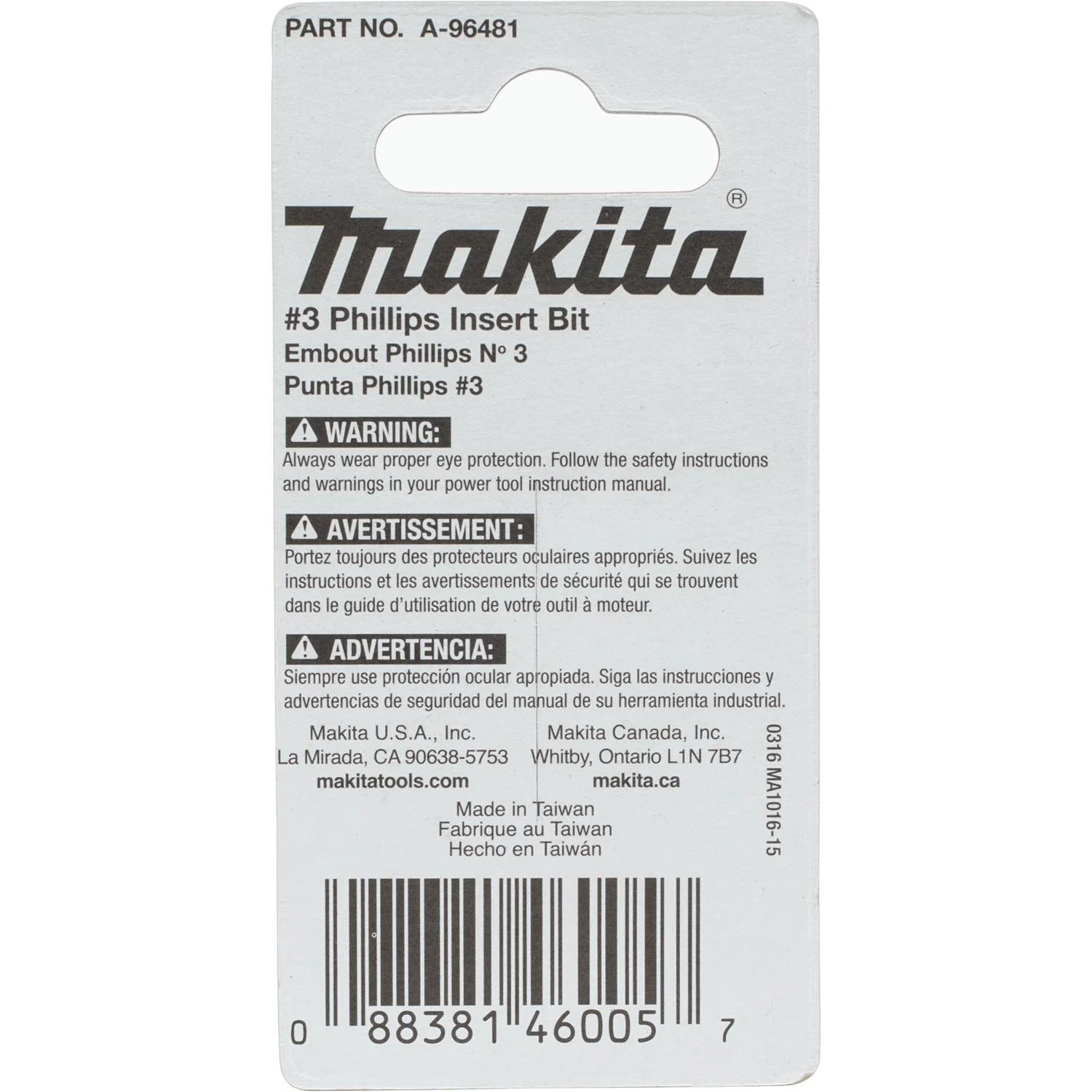 Makita A-96481 Impact X #3 Phillips 1″ Insert Bit (2-Pack) - Image 4