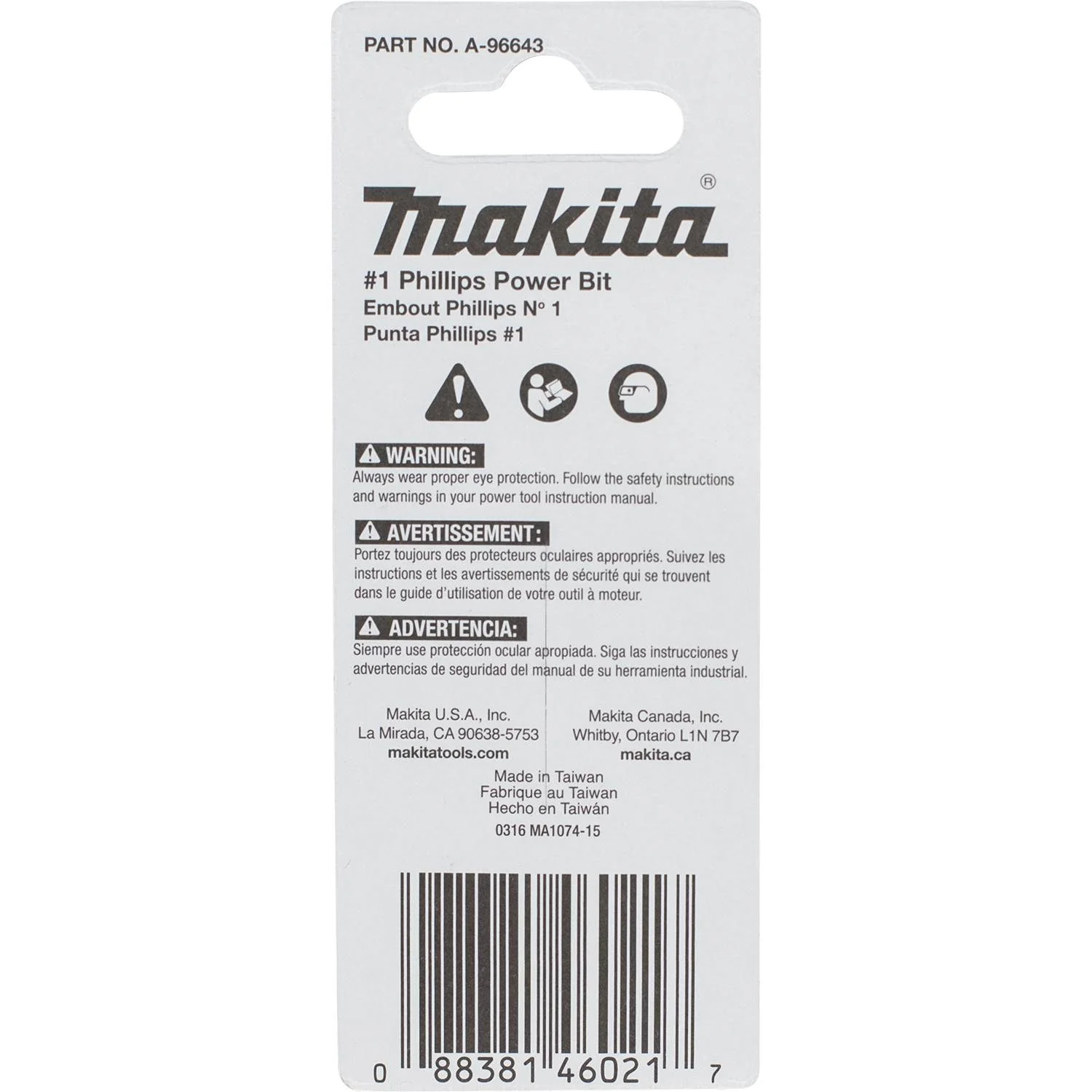Makita A-96643 Impact X #1 Phillips 2″ Power Bit (2-Pack) - Image 4