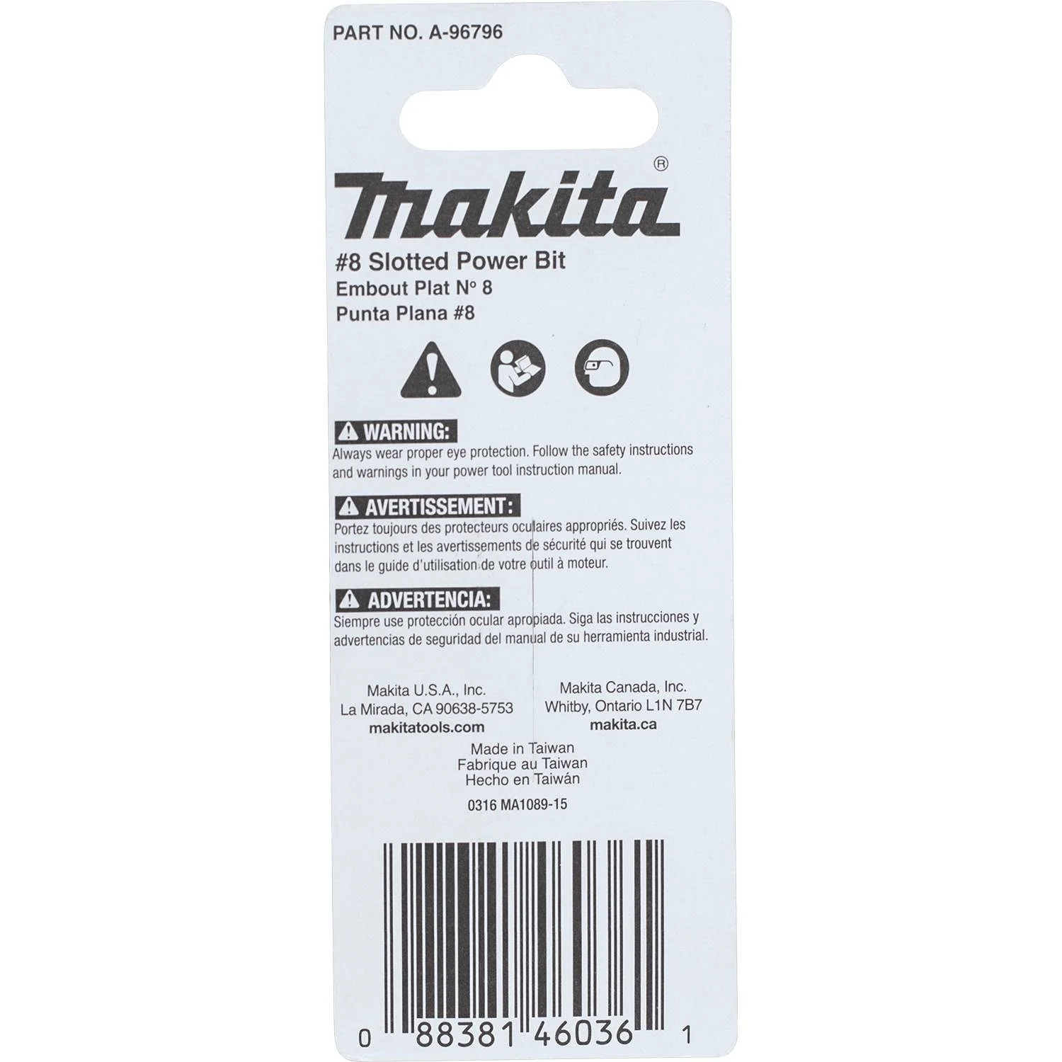 Makita A-96796 Impact X #8 Slotted 2″ Power Bit (2-Pack) - Image 4