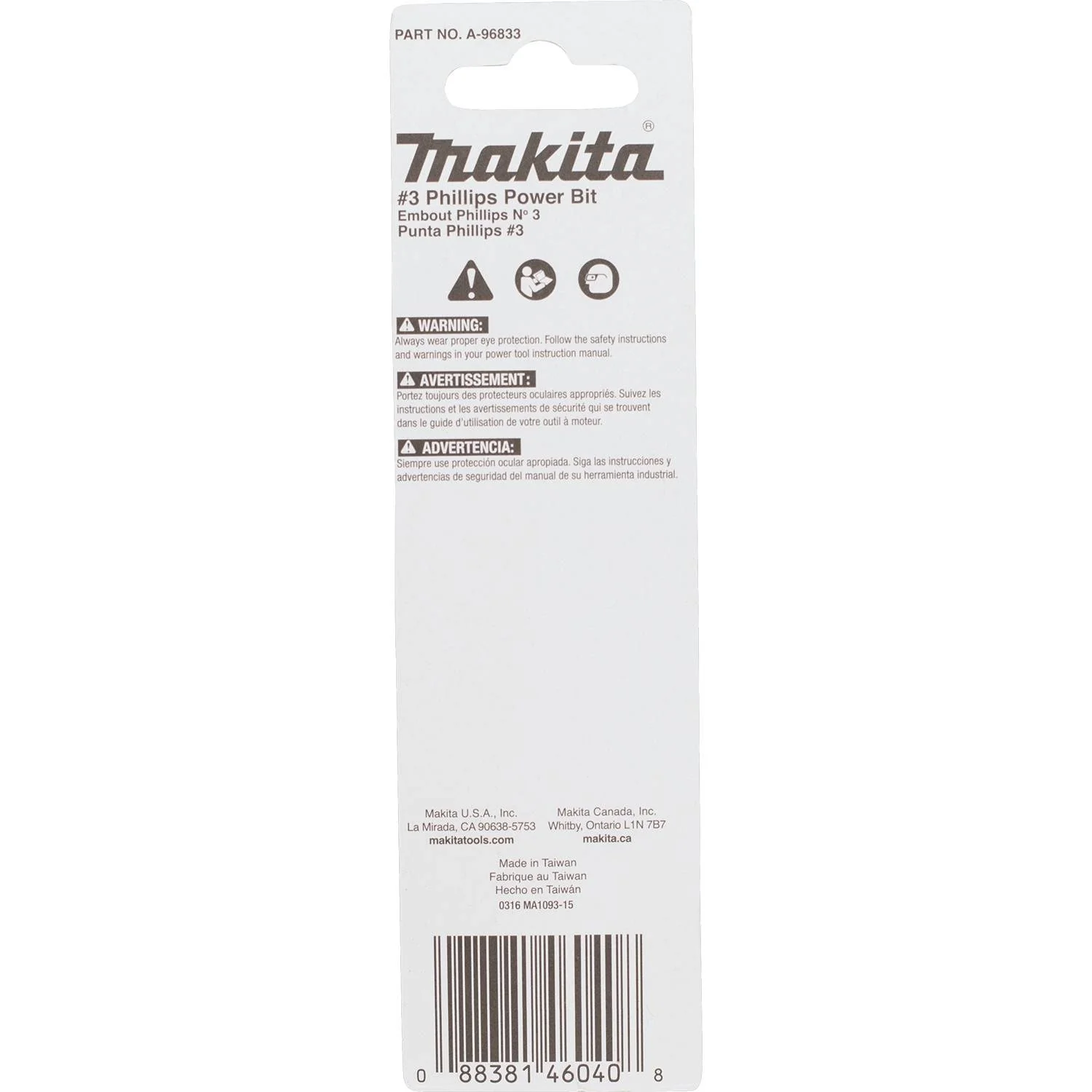 Makita A-96833 Impact X #3 Phillips 3-1/2″ Power Bit - Image 3