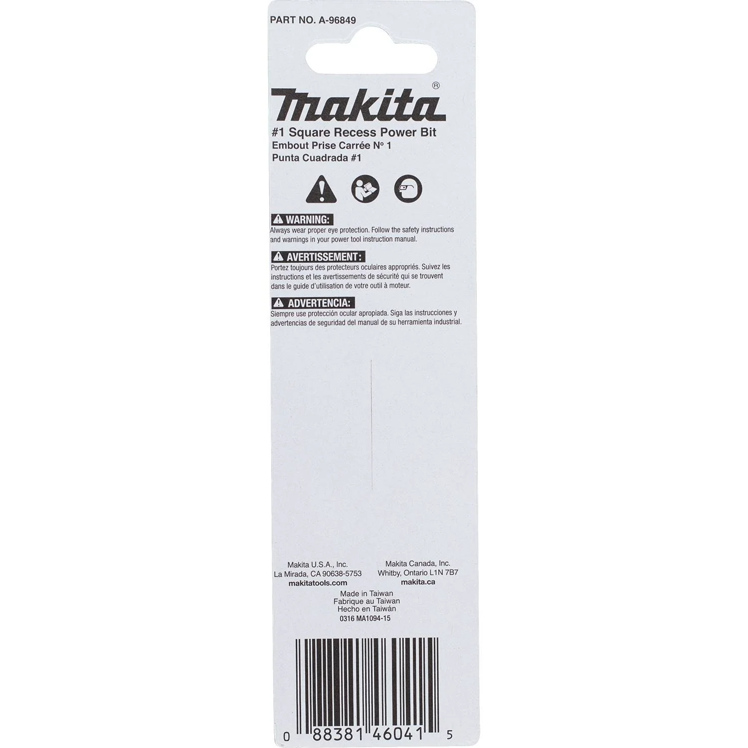 Makita A-96849 Impact X #1 Square Recess 3-1/2″ Power Bit - Image 3