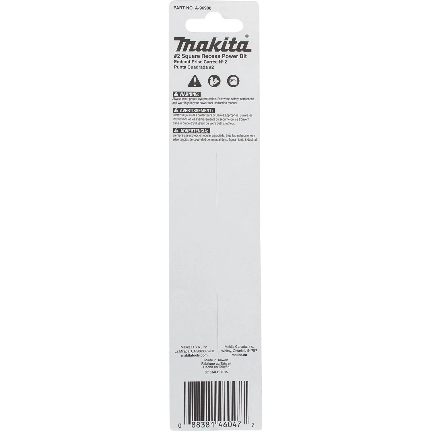 Makita Impact X #2 Square Recess 6″ Power Bit - Image 3