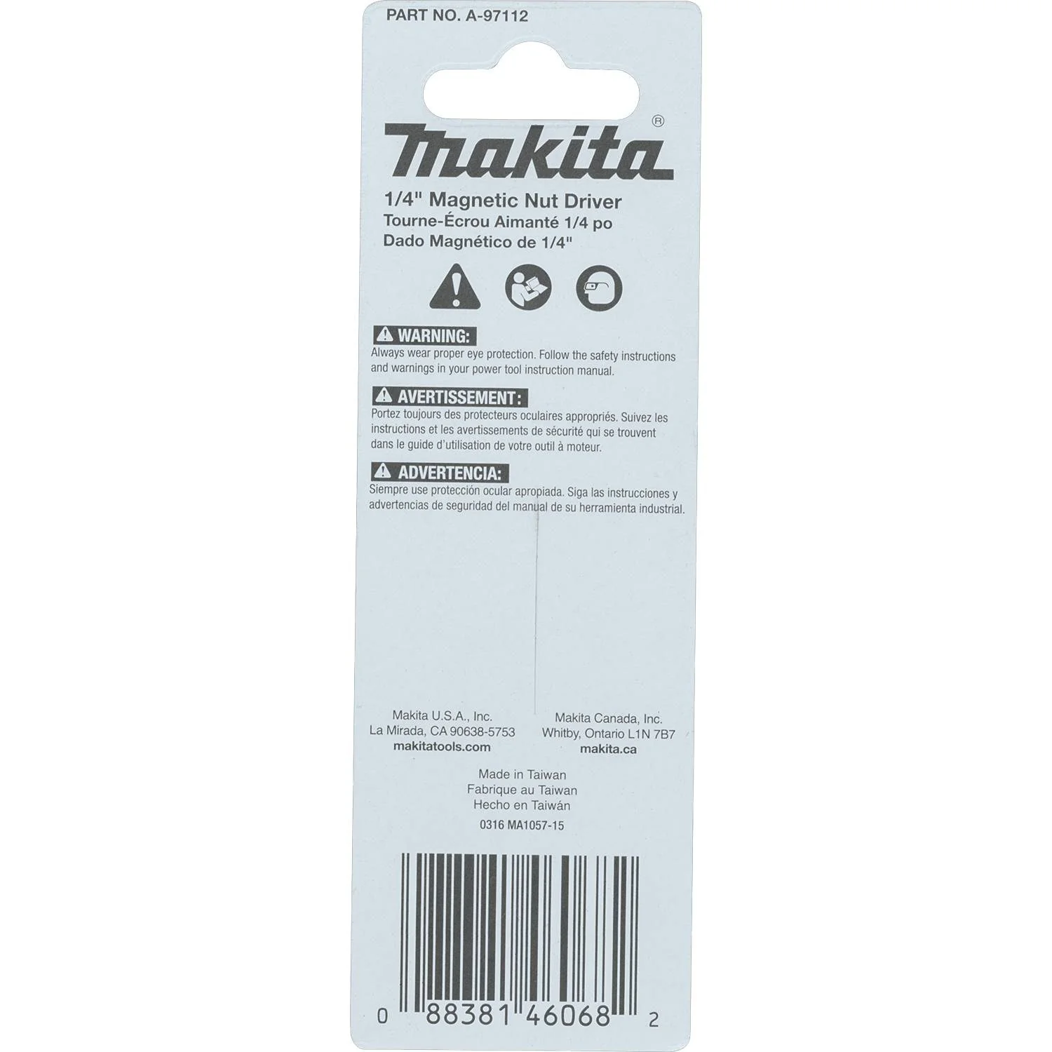 Makita A-97112 Impact X 1/4″ x 2-9/16″ Magnetic Nut Driver - Image 3
