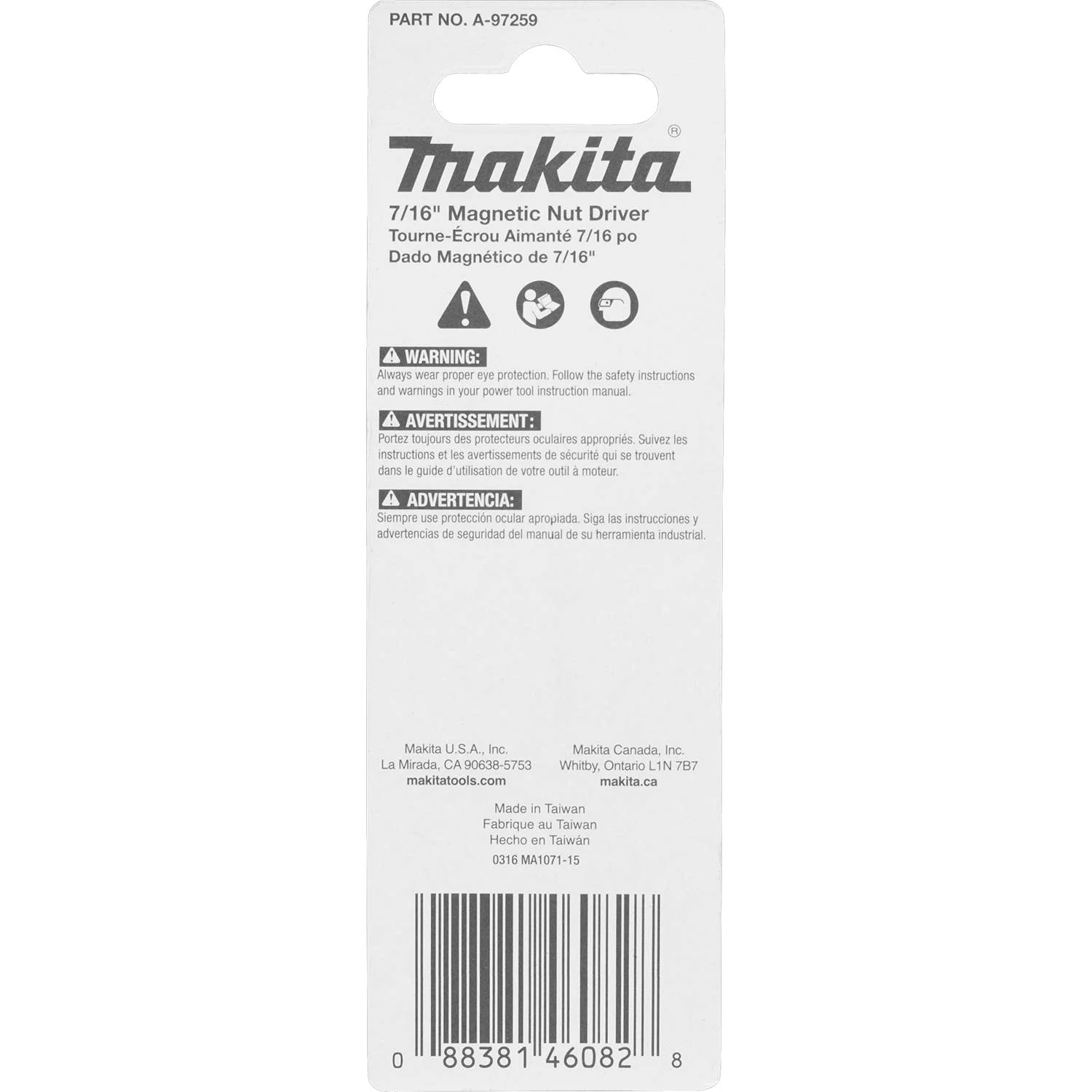 Makita A-97259 Impact X 7/16″ x 2-9/16″ Magnetic Nut Driver - Image 3