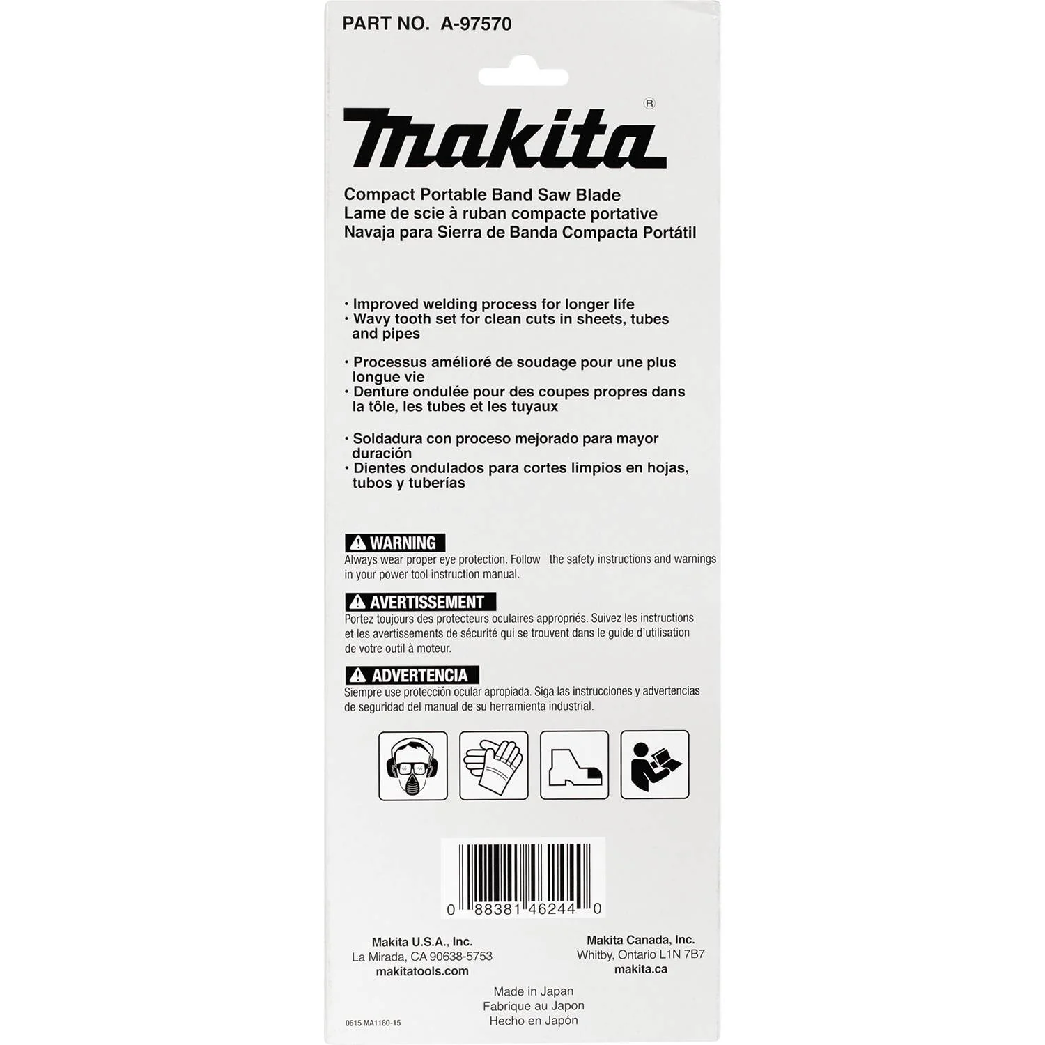 Makita 32-7/8 in. 18-Teeth Per Inch Compact Portable Band Saw Blade - Image 5
