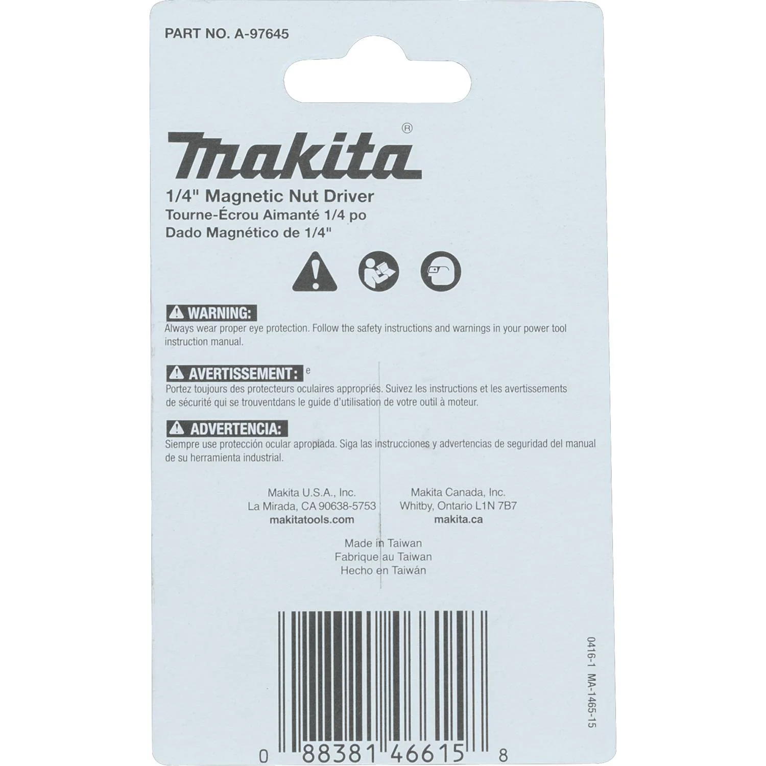 Makita A-97645 Impact X 1/4″ x 1-3/4″ Magnetic Nut Driver (3-Pack) - Image 3