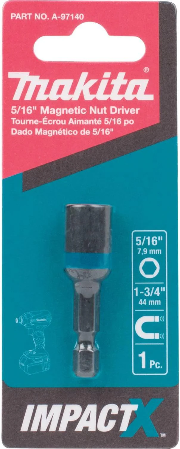 Makita A-97651 Impact X 5/16″ x 1-3/4″ Magnetic Nut Driver (Pack of 3) - Image 3