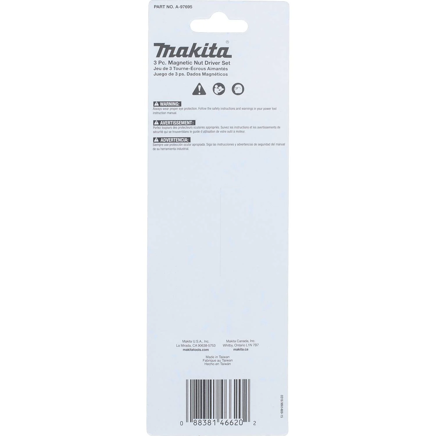 Makita Impact X 3 Pc. 6″ Magnetic Nut Driver Set - Image 3