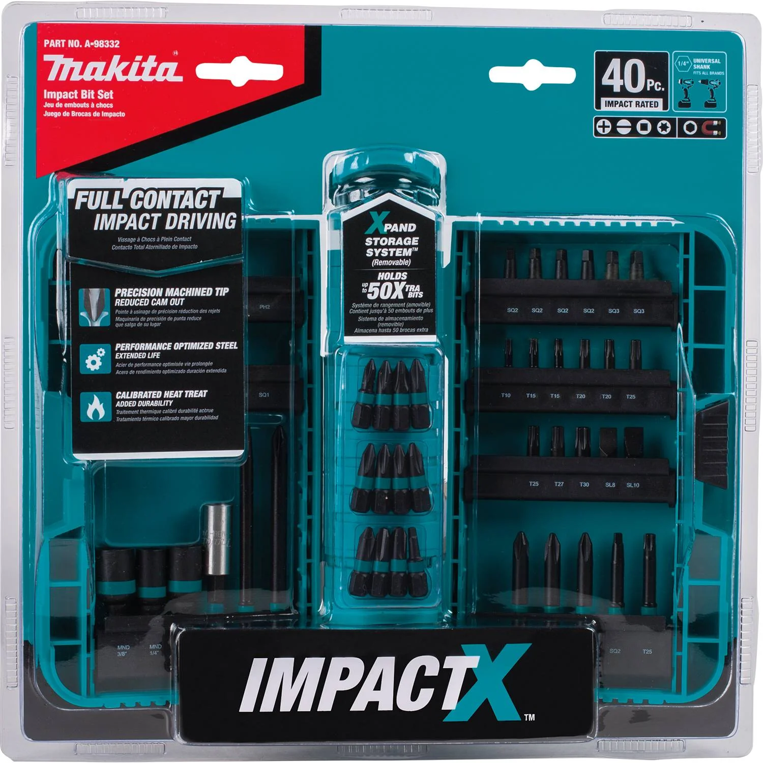 Makita A-98332 40 pc. Impact X Driver Bit Set - Image 4