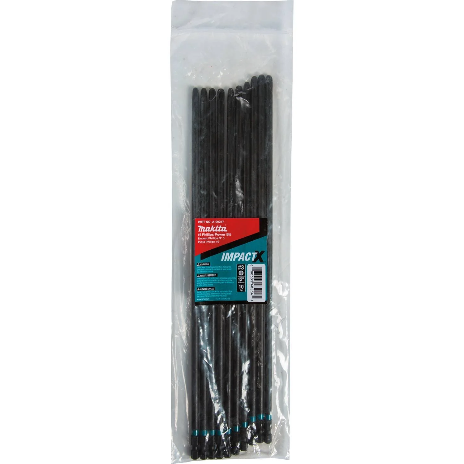 Makita ImpactX #3 Phillips 12″ Power Bit (10 Pack) - Image 6