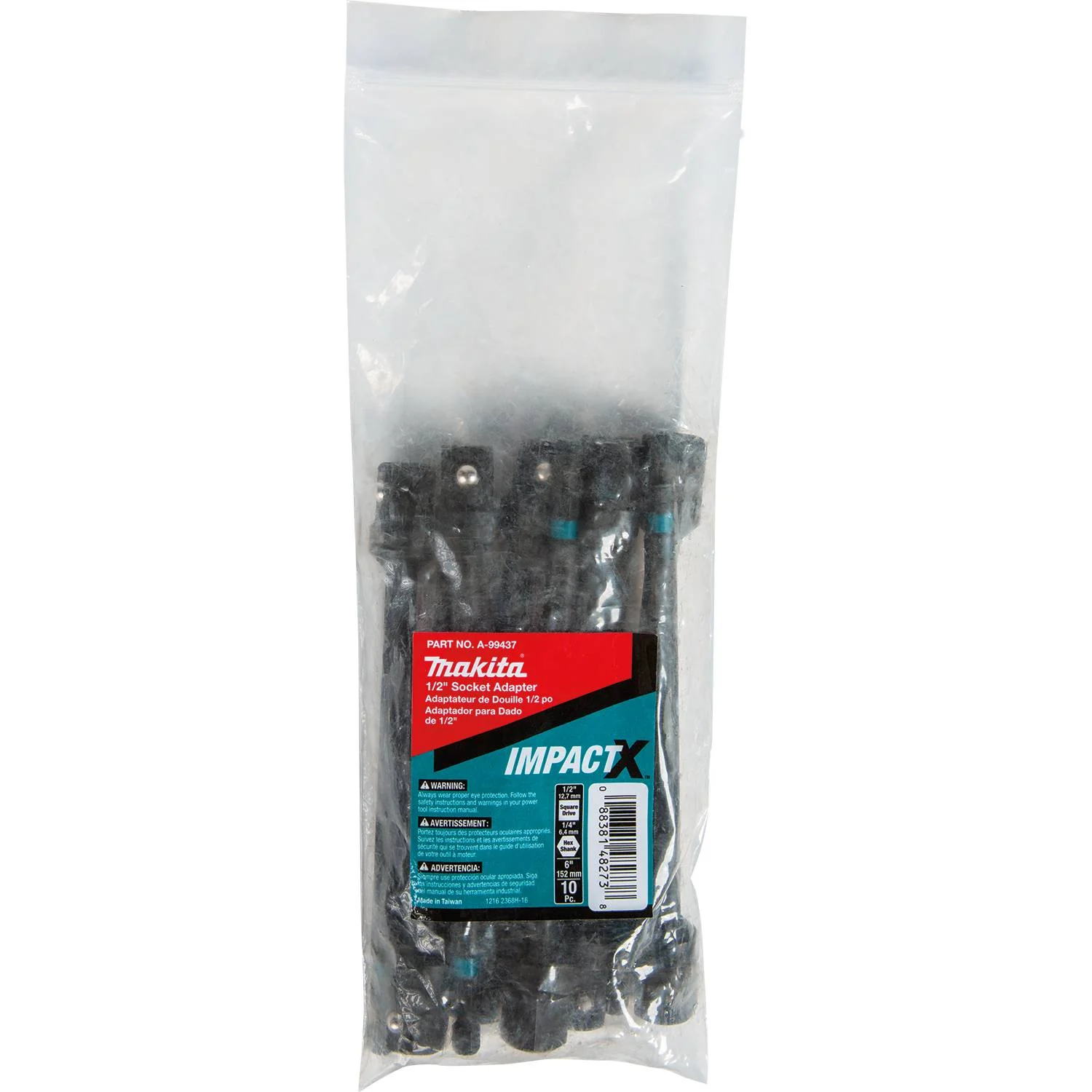 Impact X 1/2″ x 6″ Socket Adapter, 10/pk, Bulk - Image 4
