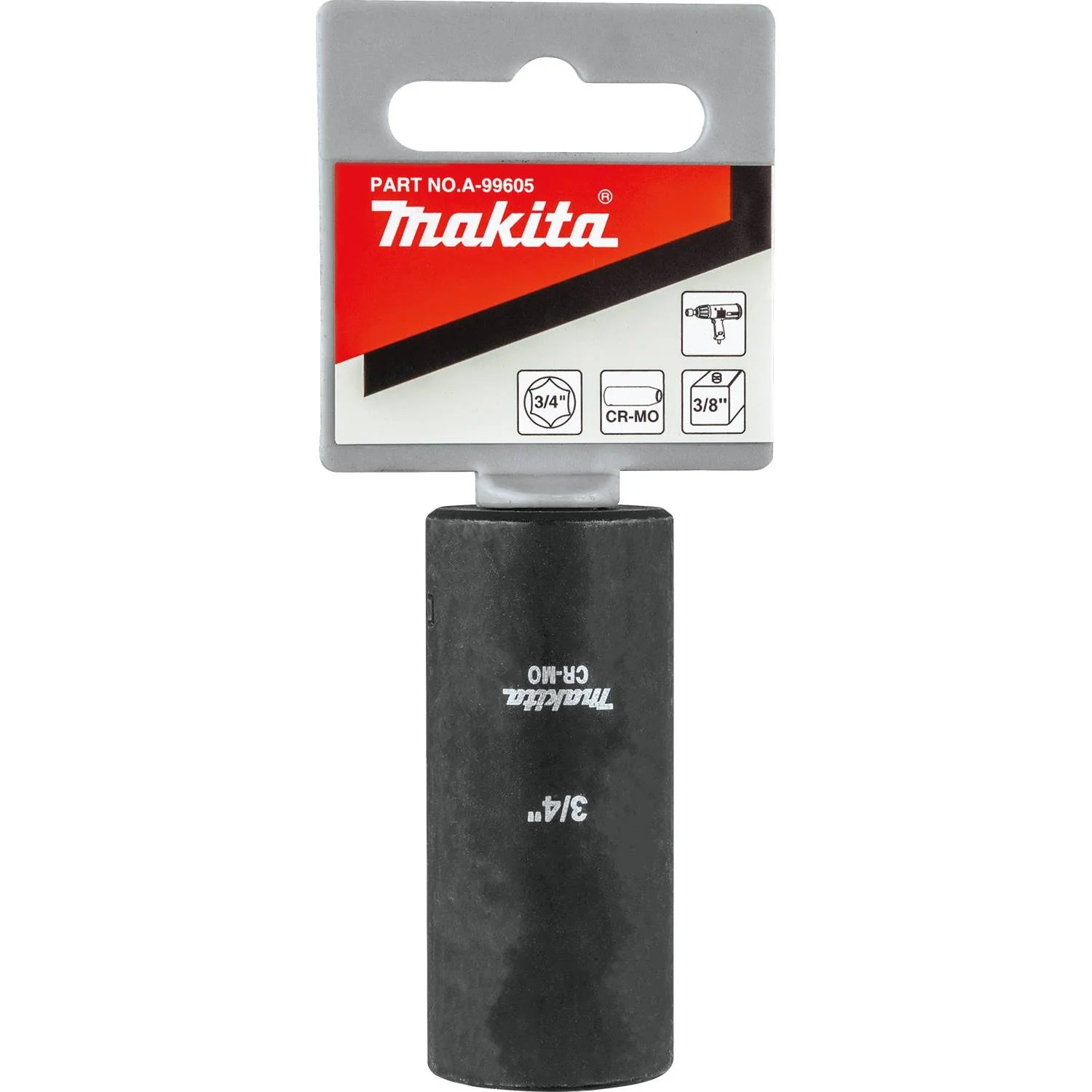 3/4" Deep Well Impact Socket, 3/8" Drive - Image 4