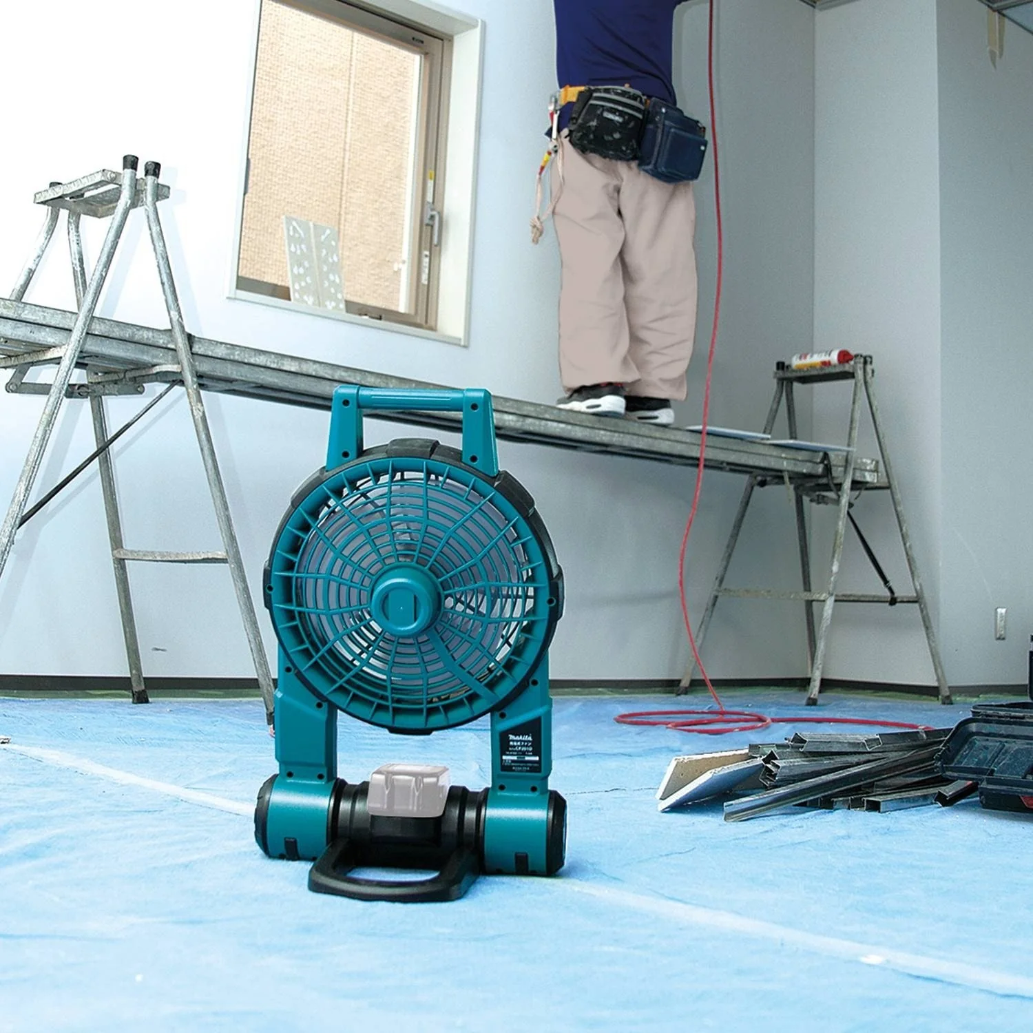 Makita DCF201Z 18V LXT Lithium-Ion Cordless Job Site Fan (Bare Tool) - Image 8