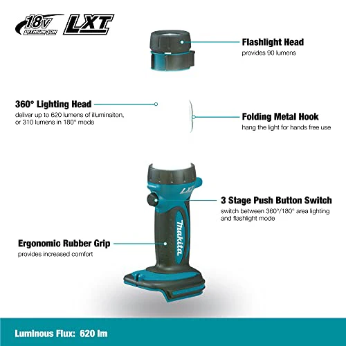Makita 18V LXT Outdoor Adventure L.E.D. Lantern/Flashlight - Image 14