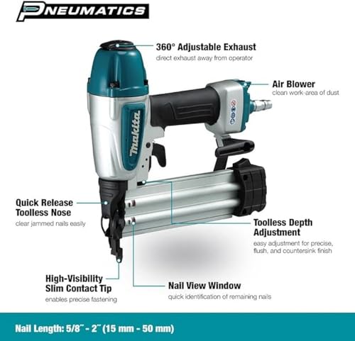 Makita 2" Brad Nailer, 18 Gauge - Image 2