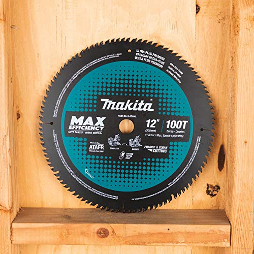 Makita 12in 100T Carbide-Tipped Max Efficiency Miter Saw Blade - Image 3