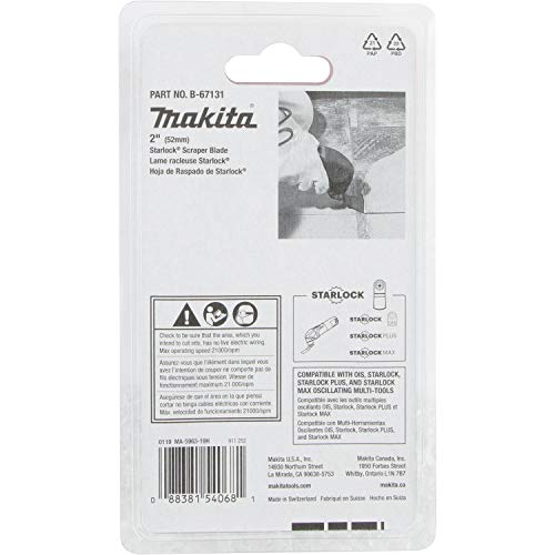 Makita 2In. Starlock Scraper Blade - Image 3
