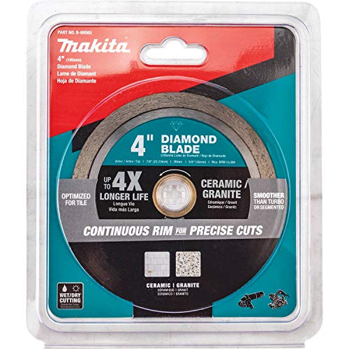 Makita B-69565 4" Diamond Blade, Continuous Rim, General Purpose - Image 2