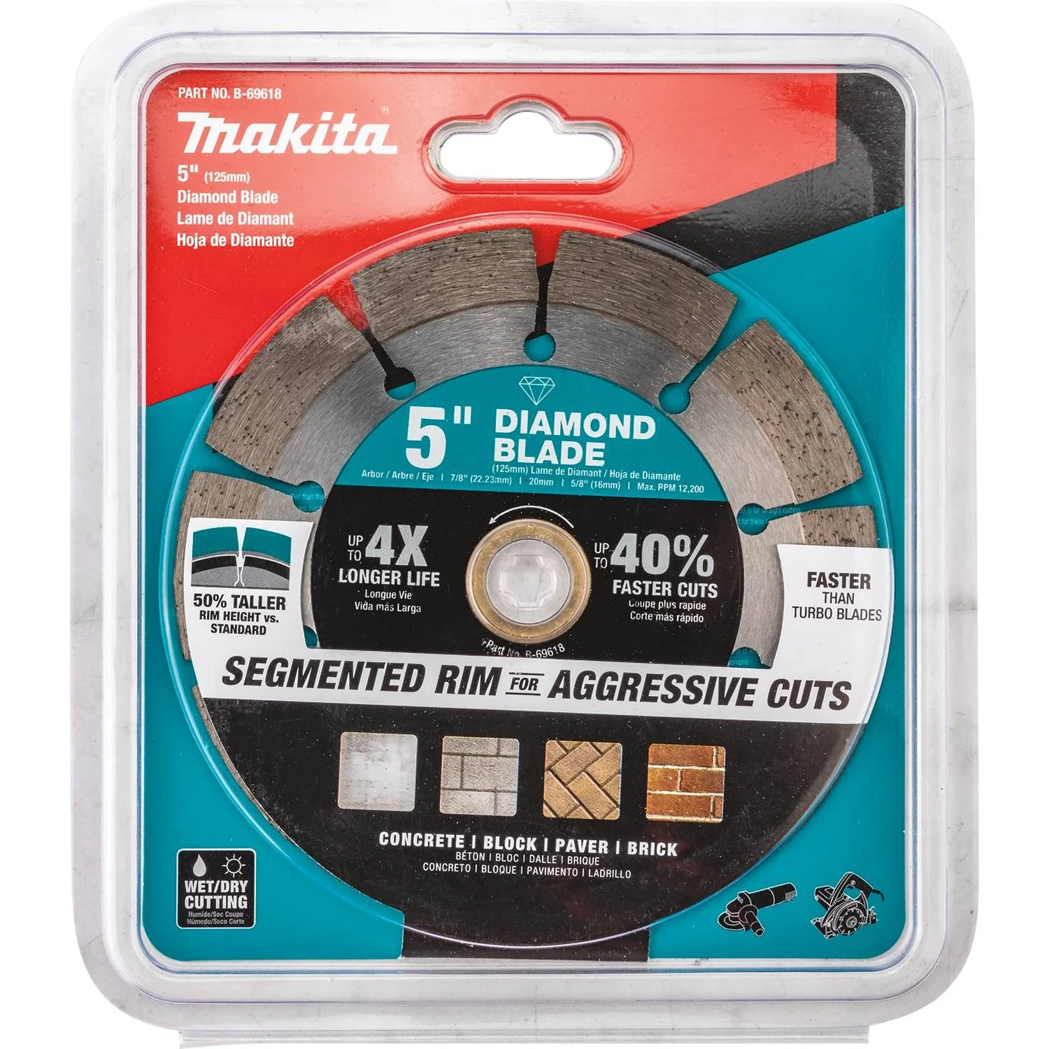 Makita B-69618 - 5" Diamond Blade, Segmented, General Purpose - Image 4