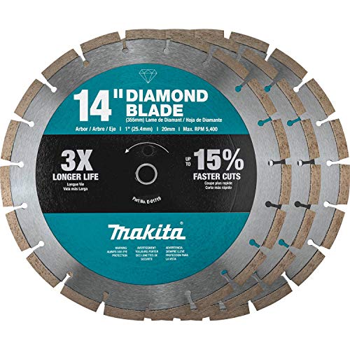 Makita B-69646 14in Diamond Blade Segmented General Purpose Contractor (Pack of 3)