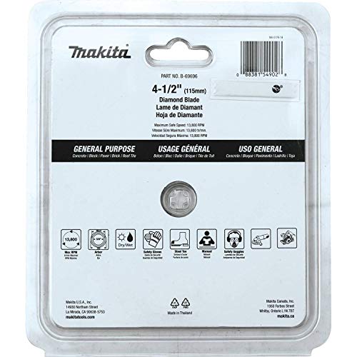 Makita B-69696 4-1/2 In. Diamond Blade Turbo General Purpose - Image 3