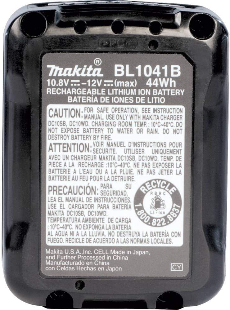 Makita BL1041B 12V max CXT Lithium-Ion 4.0Ah Battery, Black - Image 6