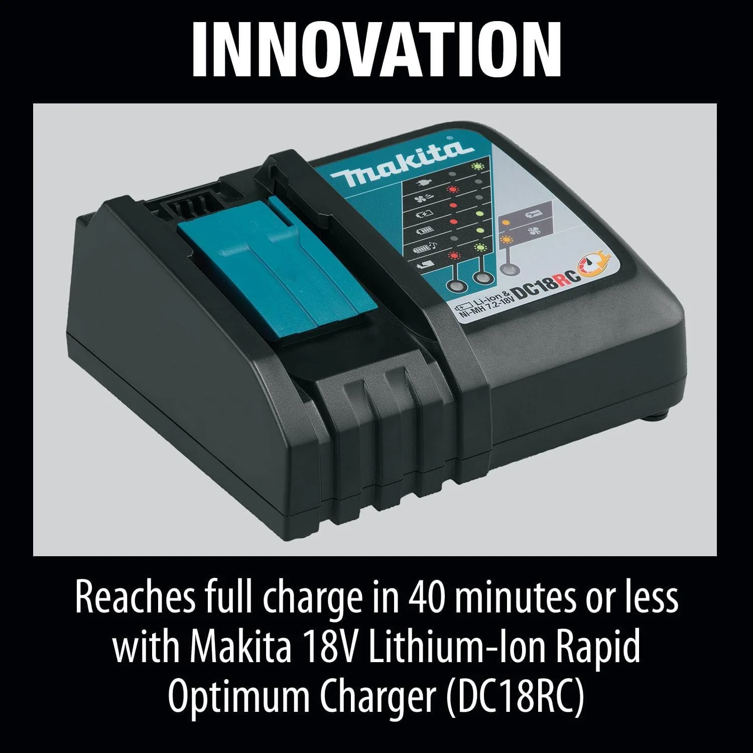 Makita BL1840BDC2X 18V LXT Lithium-Ion Battery and Rapid Optimum Charger Starter Pack (4.0Ah) - Image 7