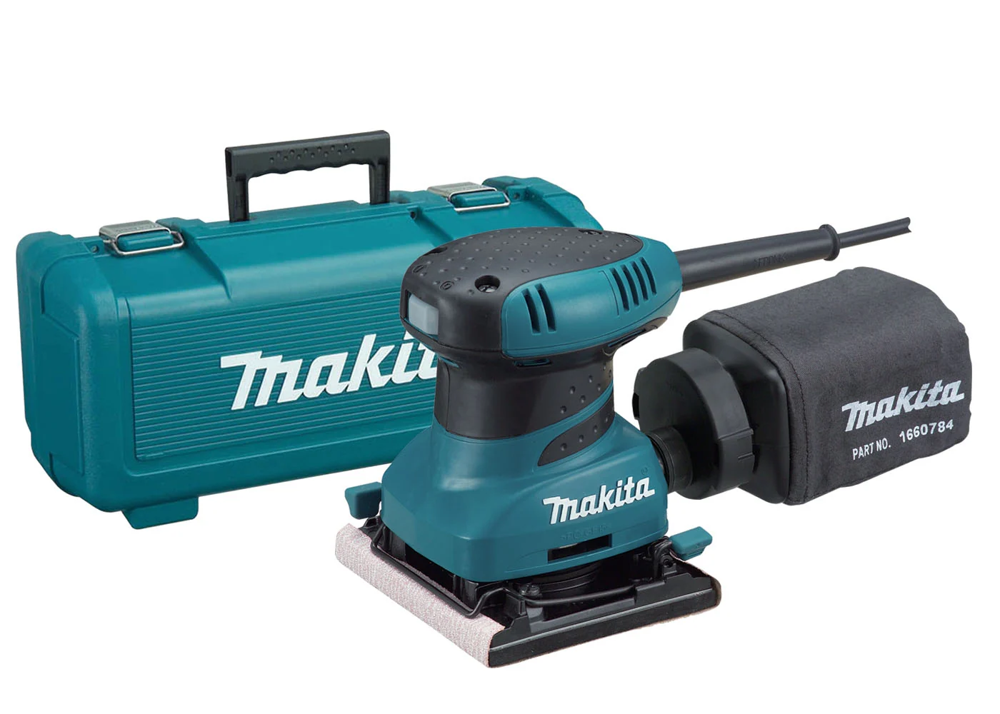 Makita 1/4 Sheet Finishing Sander, 2 AMP, 14,000 OPM, case