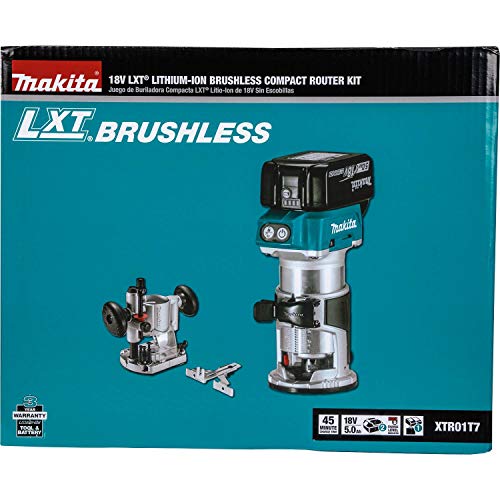 Makita (XTR01T7) 18V LXT Lithium-Ion Brushless Cordless Compact Router Kit - Image 13
