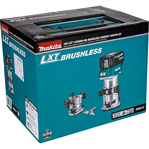 Makita (XTR01T7) 18V LXT Lithium-Ion Brushless Cordless Compact Router Kit - Image 14