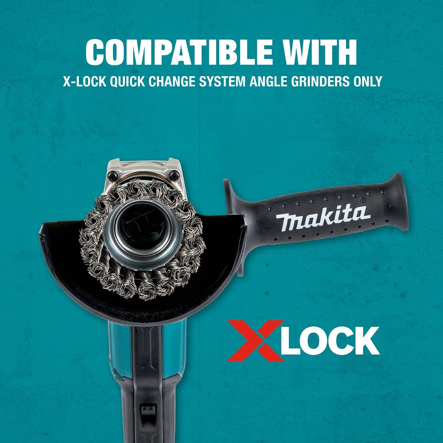Makita X-LOCK 3-1/8" Carbon Steel Knot Thin Wire Cup Brush - Image 5