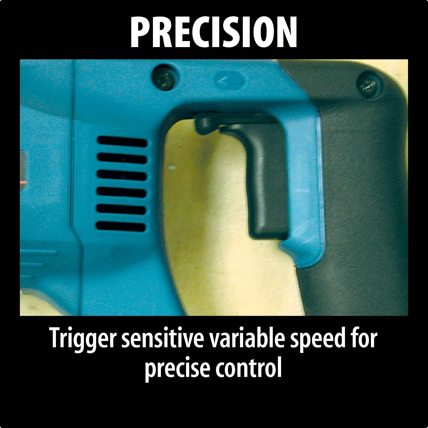 Makita DA4000LR - 1/2" Angle Drill, 7.5 AMP, 0-400 RPM, 0-900 RPM, var. spd., reversible, rotating head, case - Image 3