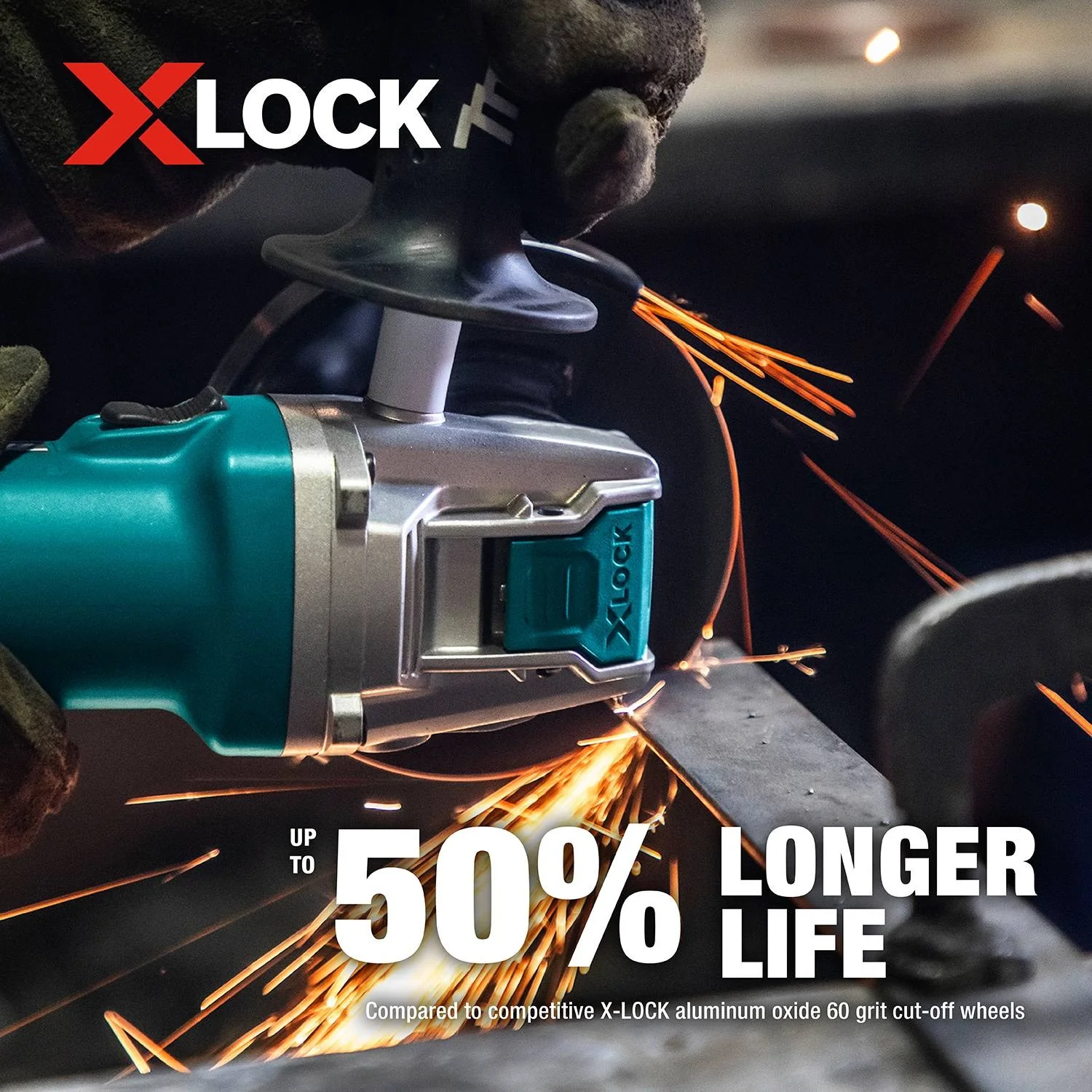 Makita E-00474 X-LOCK 5" x .045" x 7/8" Type 1 General Purpose 60 Grit Thin Cut‑Off Wheel for Metal and Stainless Steel Cutting - Image 2