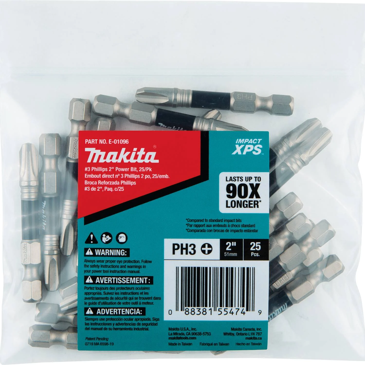 Impact XPS #3 Phillips 2" Power Bit, 25/pk, Bulk - Image 3