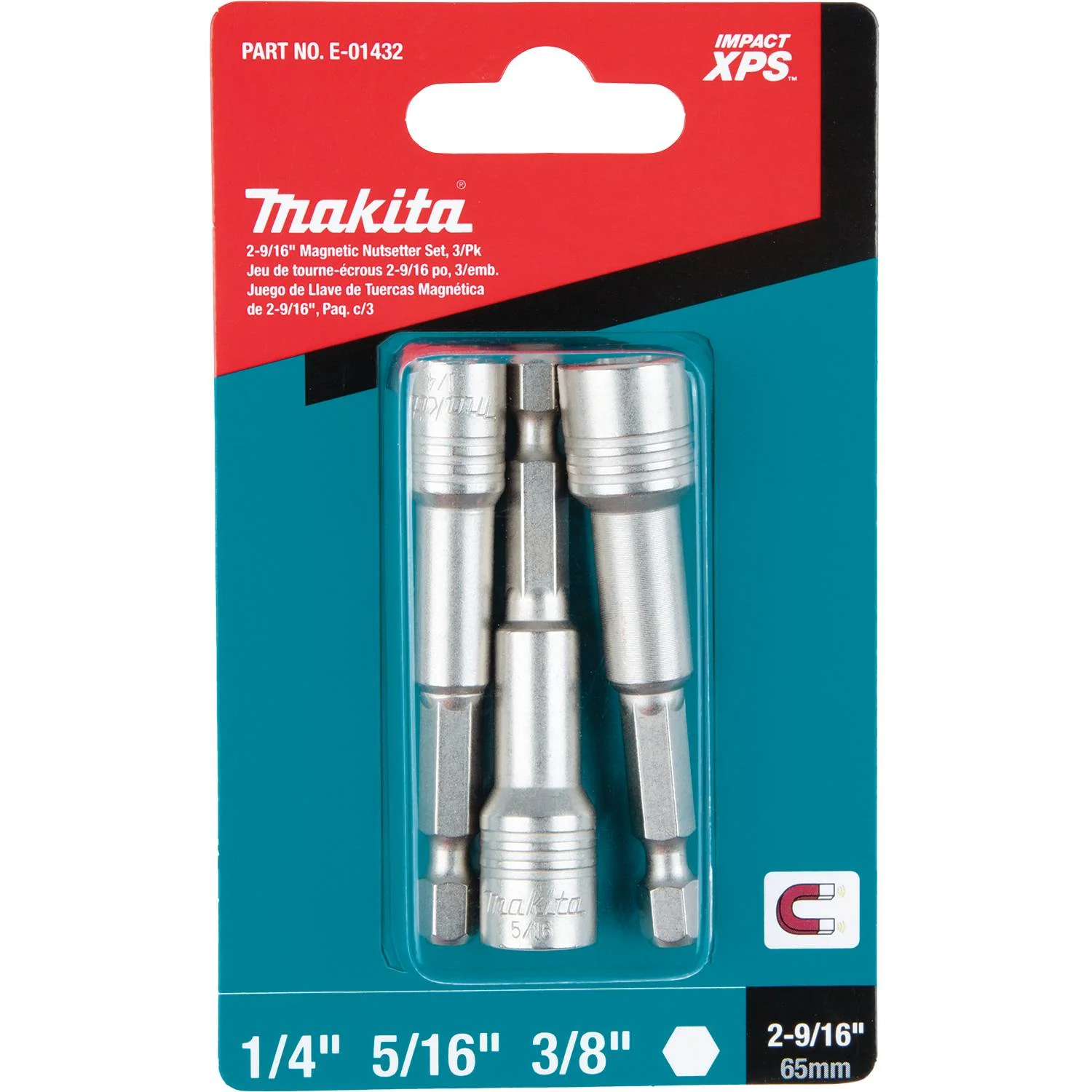 Makita E-01432 - Impact XPS 3 Pc. 2-9/16" Magnetic Nutsetter Set - Image 3