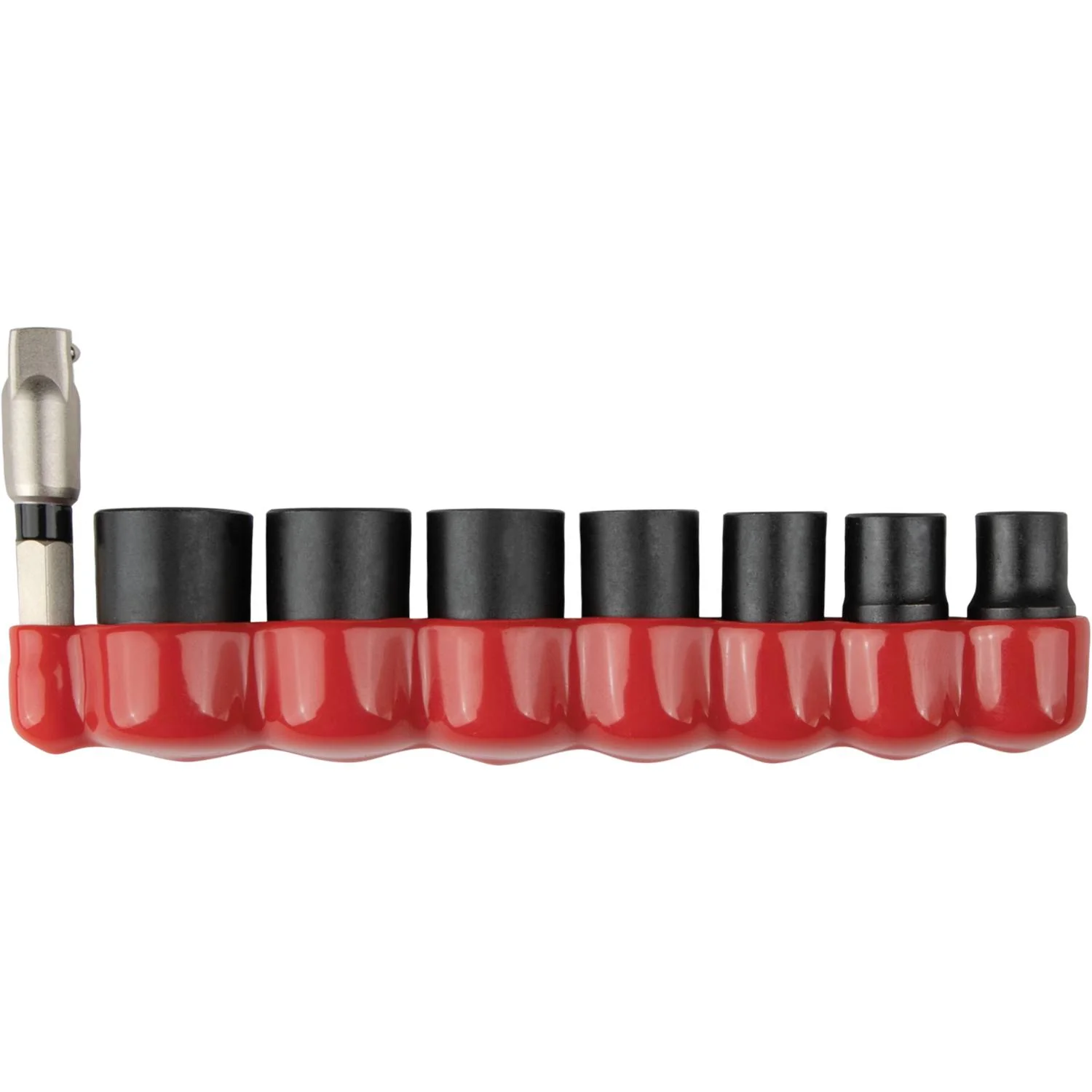 Makita E-01694 - Impact XPS 8 Pc. 1/4" Drive 6-Point Metric Impact Socket Set w/ Standard Socket Adapter
