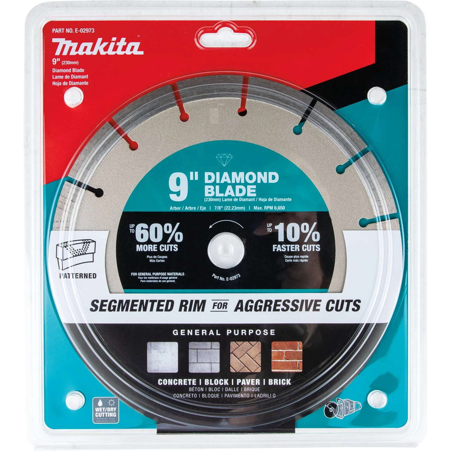 Makita E-02973 9" Ultra-Premium Plus Diamond Blade, Segmented, General Purpose - Image 3