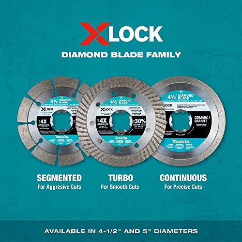 Makita (E-07397) X-LOCK 4-1/2in Continuous Rim Diamond Blade for Ceramic and Granite Cutting - Image 5