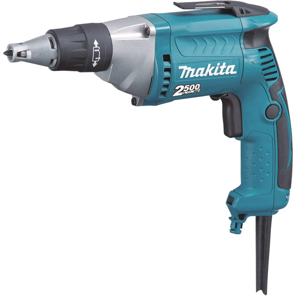 Makita FS2200 - Drywall Screwdriver, 6 AMP, 0-2,500 RPM, var. spd., reversible, L.E.D. Light