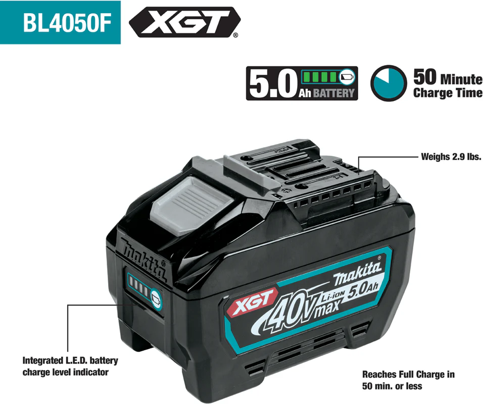 Makita (GAU02T) 40V MAX XGT Brushless Cordless 10" Pole Saw Kit, 8' Length - Image 5