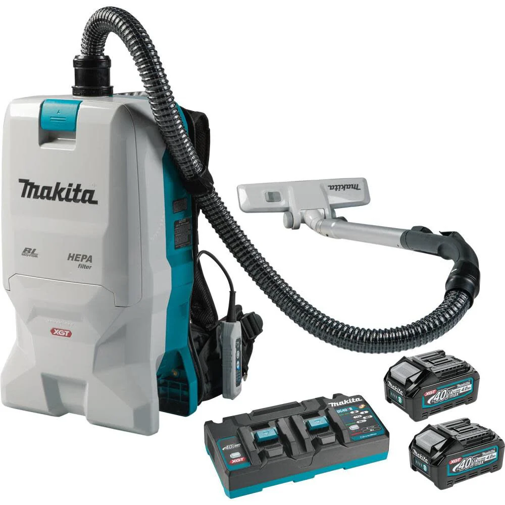 Makita GCV08PM 40V MAX XGT 6 Quart HEPA Filter Backpack Dry Vacuum Brushless Cordless Kit