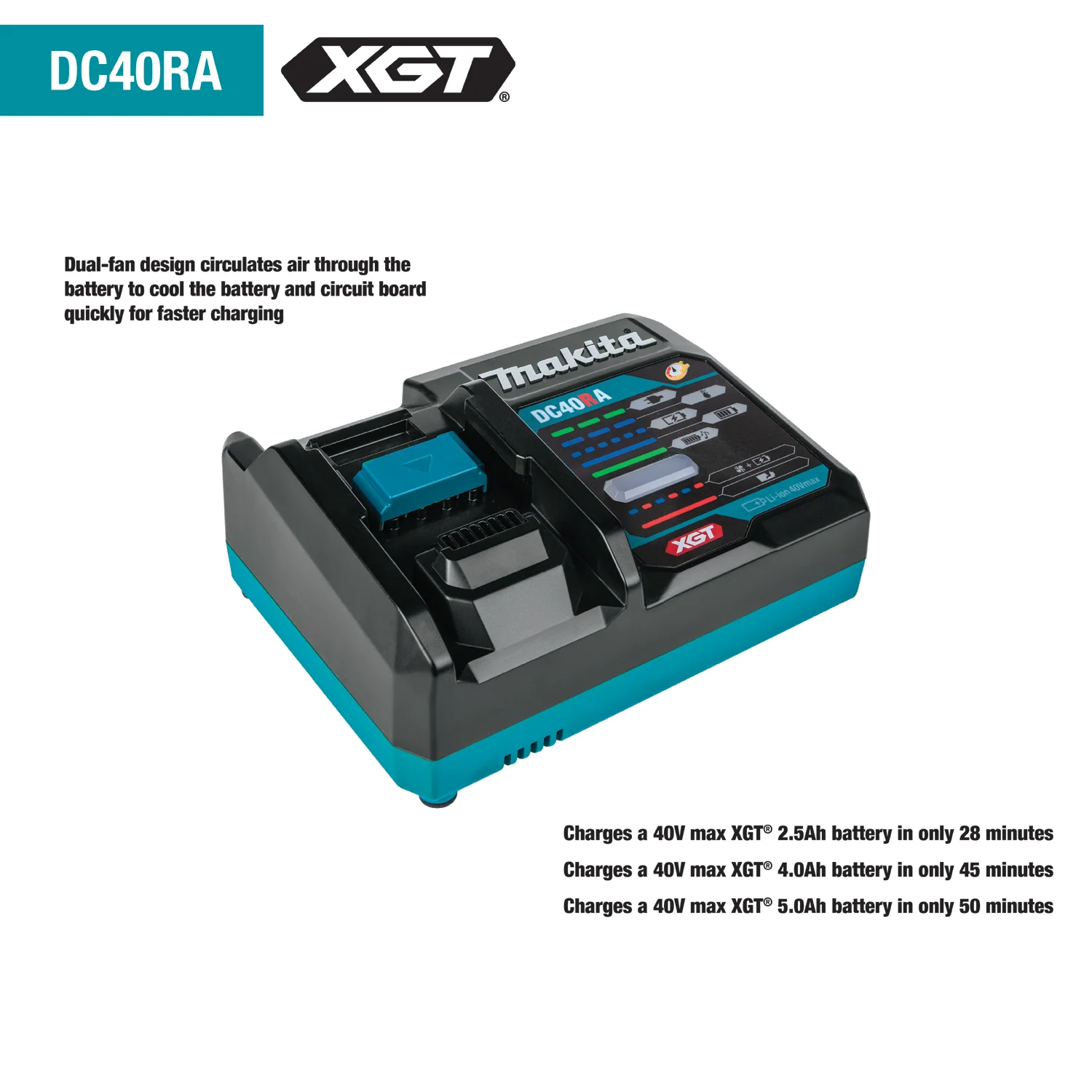 Makita GMH01M1 40V Max XGT Brushless Cordless 15 lb. SDS‑MAX AVT Demolition Hammer Kit, AWS Capable (4.0Ah) - Image 5