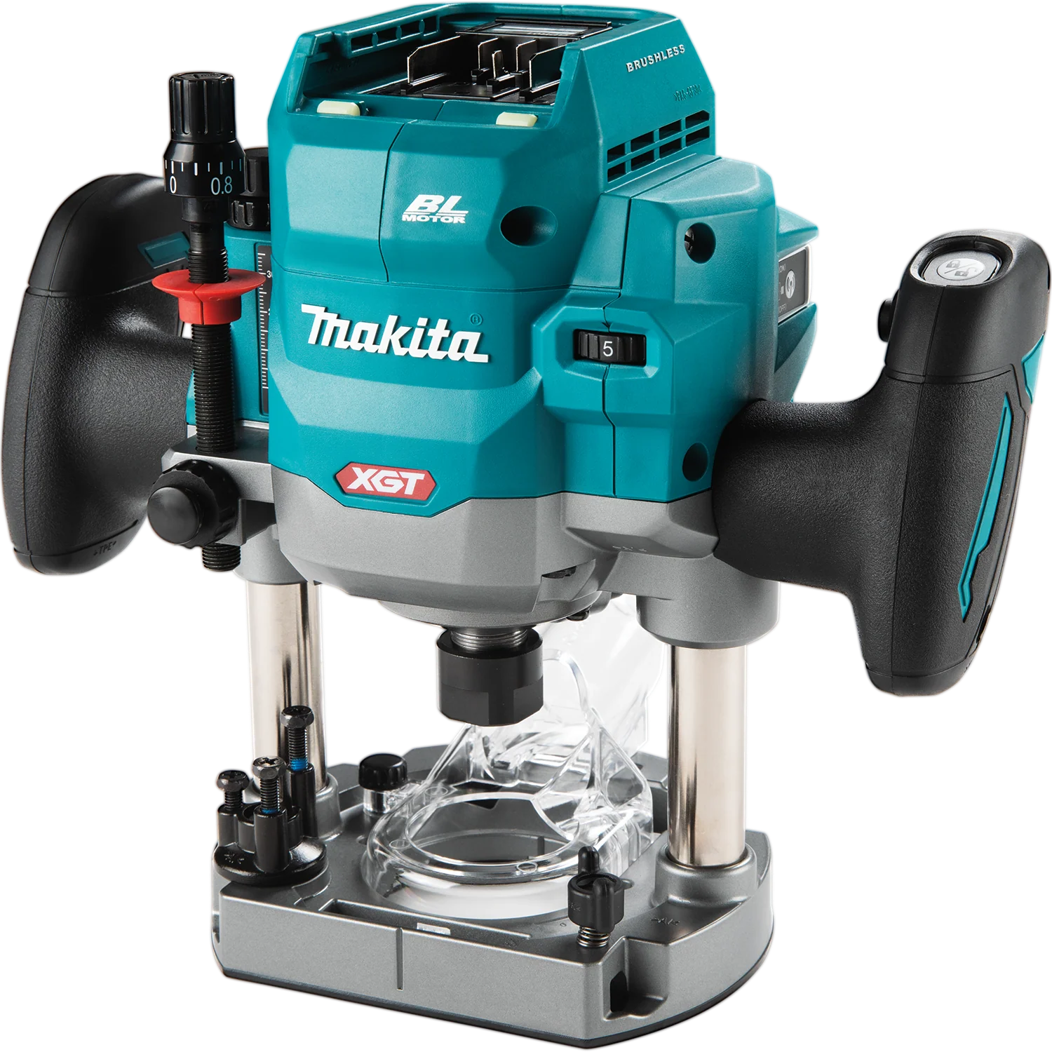 Makita GPR01Z 40V max XGT Brushless Cordless 2‑1/4 HP Plunge Router, Tool Only