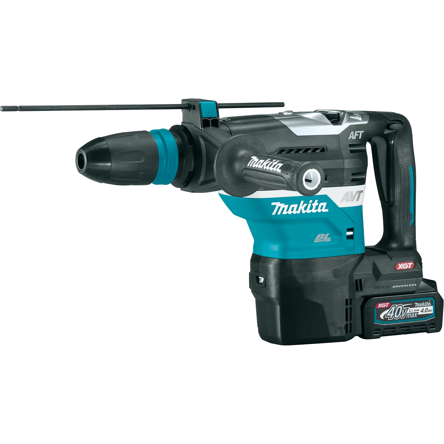 Makita GRH05M1 40V Max XGT Brushless 1‑9/16 In. SDS‑MAX AVT Rotary Hammer Kit & FREE Makita GRH07ZW - Image 4