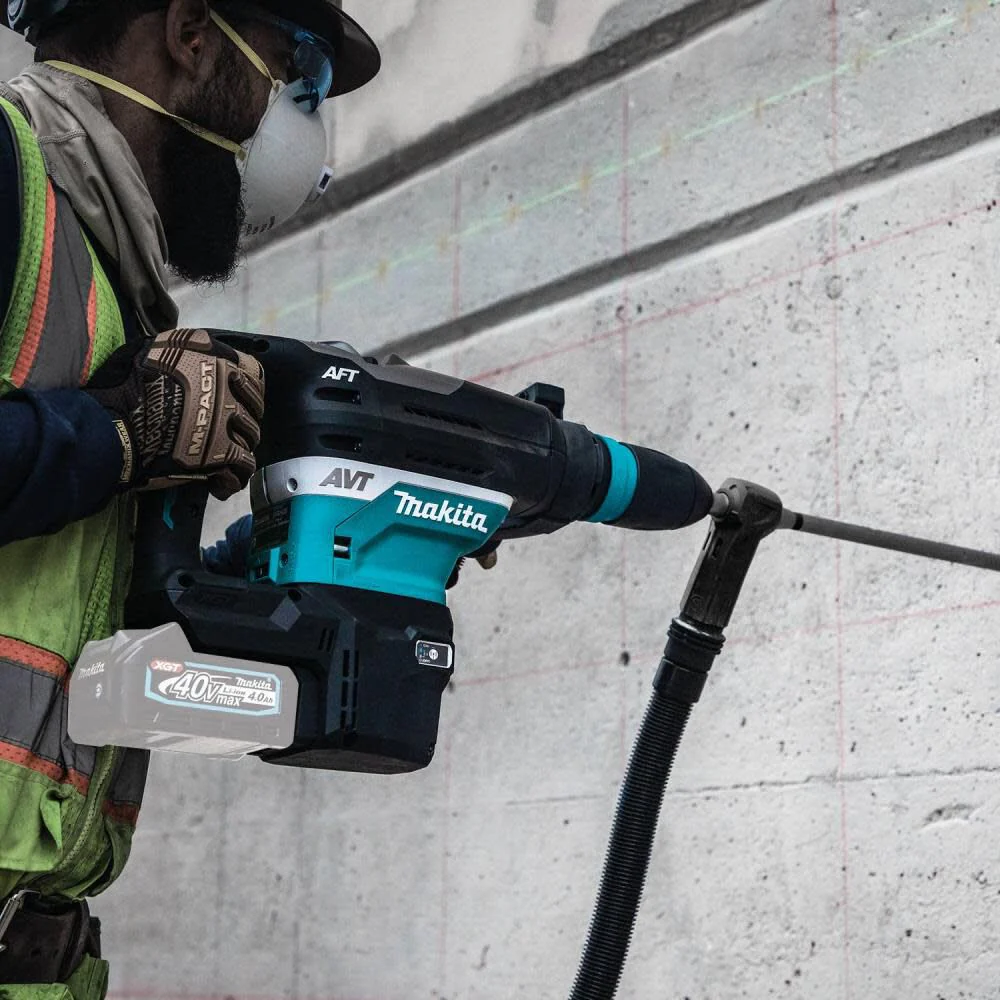 Makita (GRH05Z) 40V Max XGT Brushless Cordless 1-9/16" AVT Rotary Hammer, accepts SDS-MAX bits, AFT, AWS Capable (Bare Tool) - Image 4