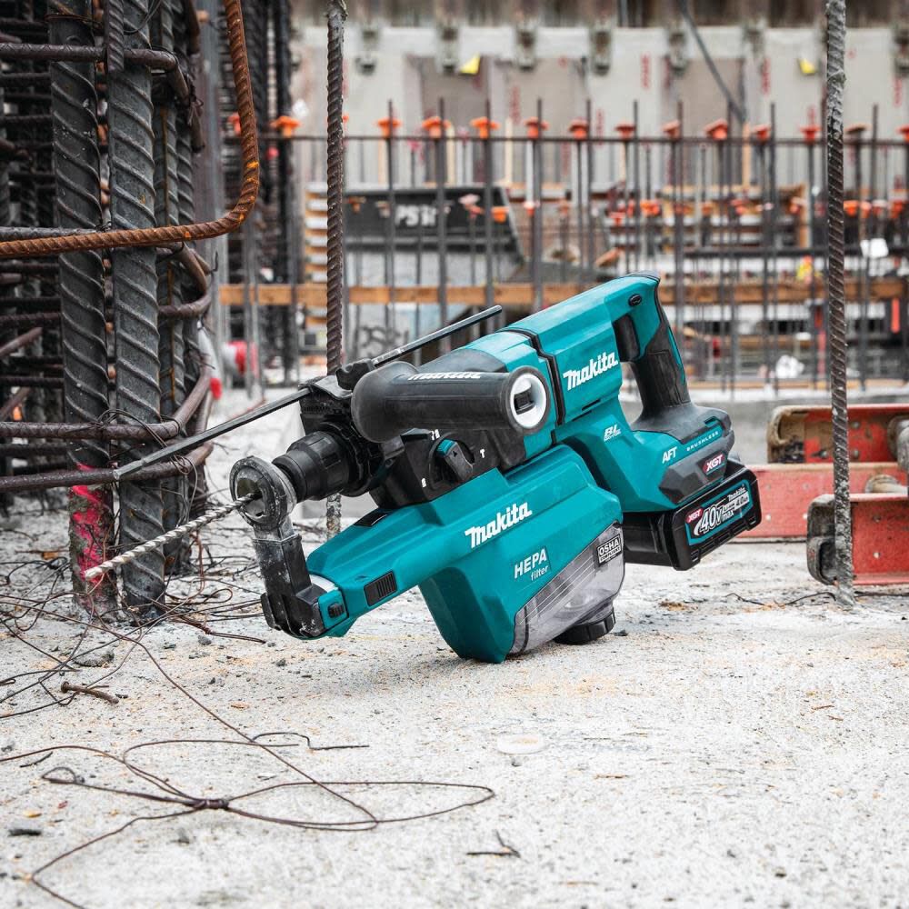 Makita GRH07M1W 40V Max XGT️ 1-1/8in AVT Rotary Hammer Kit with Dust Extractor - Image 5