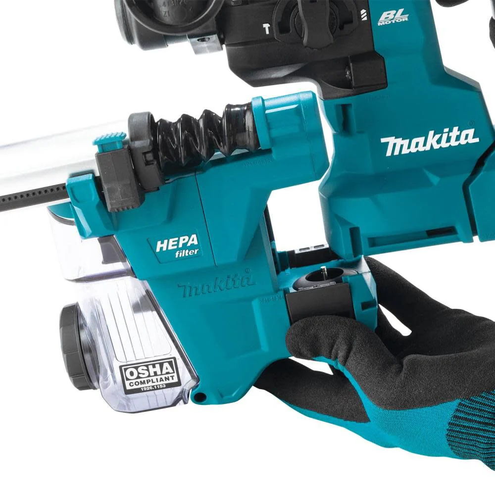 Makita GRH10D1W 40V MAX XGT Cordless 13/16 In. SDS-PLUS AVT Rotary Hammer Kit with Dust Extractor - Image 10