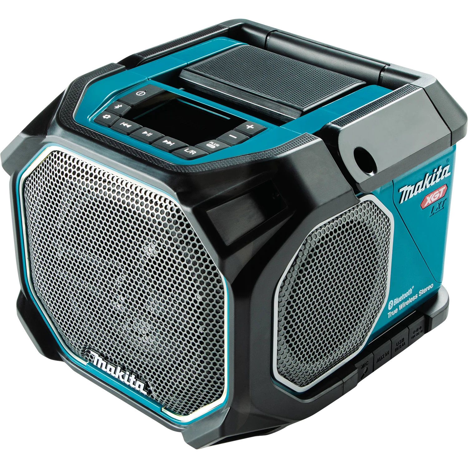 Makita GRM05 40V max XGT / 18V LXT Lithium‑Ion Cordless/Corded Bluetooth Job Site Speaker, Tool Only