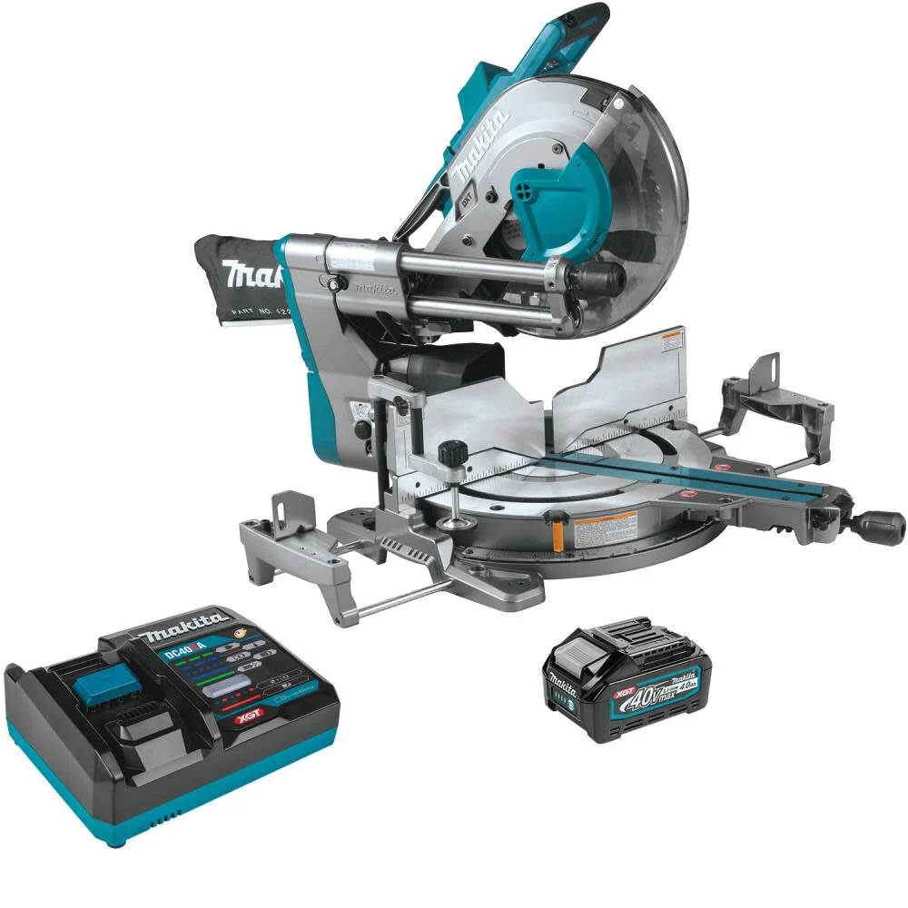 Makita (GSL04M1) 40V Max XGT 12 In. Dual-Bevel Sliding Compound Miter Saw Kit
